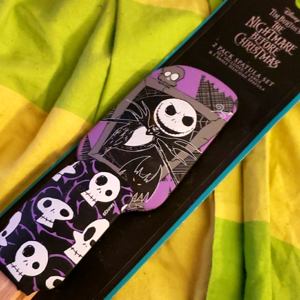 Tim Burton Nightmare Before Christmas 2 silicone rubber spatula set Large + S